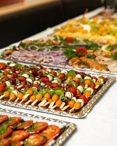 Häppchen – Spieße, Fisch und Gemüse