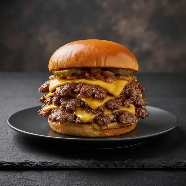 Triple-B Smash Burger – Serviervorschlag